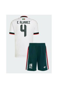 Meksiko Edson Alvarez #4 Jalkapallovaatteet Lasten Vieraspeliasu MM-kisat 2026 Lyhythihainen (+ Lyhyet housut)